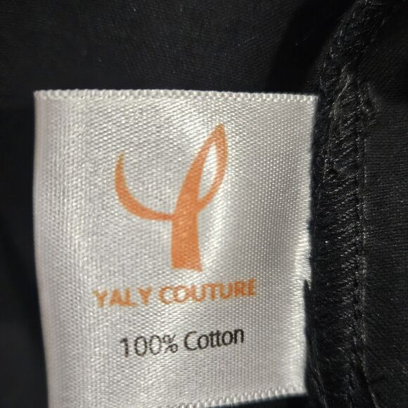 Yaly Couture Custom Tailored Top Medium Asymmetrical Floral Colorblock Artsy - Picture 10 of 10